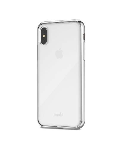 Etui do iPhone X/Xs Moshi Vitros - srebrne - zdjęcie 3