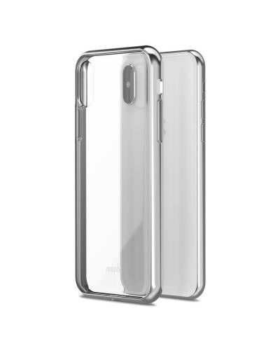 Etui do iPhone X/Xs Moshi Vitros - srebrne - zdjęcie 7