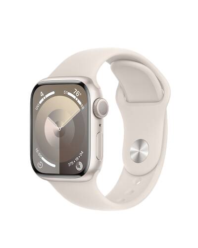 RZESZÓW Apple Watch S9 45mm aluminium + Cellular  w kolorze księżycowej poświaty z paskiem sportowym w kolorze księżycowej poświaty - M/L MRM93QP/A - zdjęcie 1