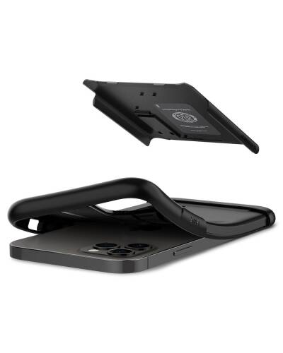 Etui do iPhone 12/12 PRO Spigen Slim Armor - czarne - zdjęcie 7