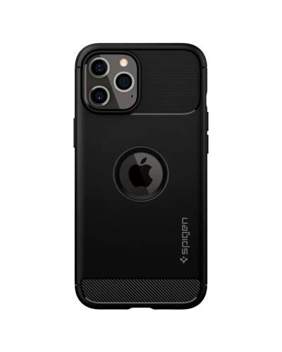 Etui do iPhone 12/12 PRO Spigen Rugged Armor - czarne - zdjęcie 2