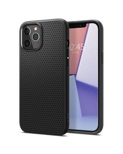 Etui do iPhone 12/12 Pro Spigen Liquid Air - czarne - zdjęcie 1