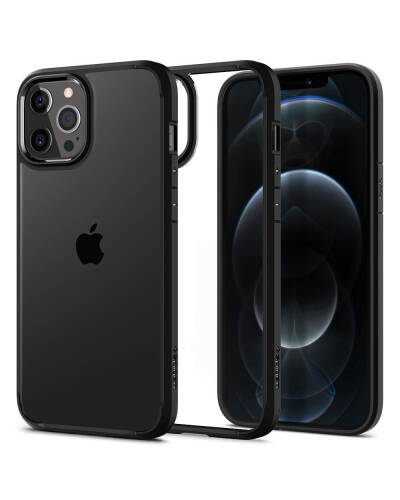 Etui do iPhone 12/12 Pro Spigen Ultra Hybrid - czarne - zdjęcie 1