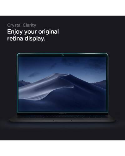 Szkło hartowane do Macbook Air 13 2018-2020 Spigen Glass FC czarne - zdjęcie 2