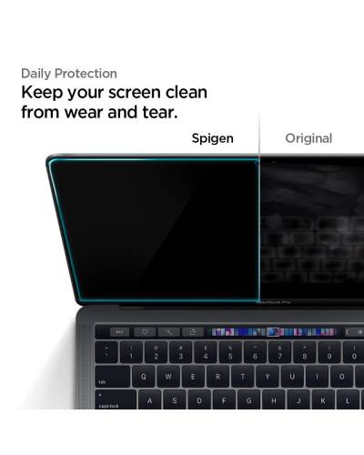 Szkło hartowane do Macbook Air 13 2018-2020 Spigen Glass FC czarne - zdjęcie 3