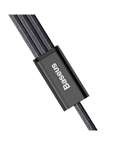 Kabel do iPhone/iPad Baseus Rapid 3w1 1.2m - czarny - zdjęcie 6