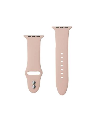 Pasek do Apple Watch 42/44/45/49 mm Crong Liquid Band - piaskowy róż - zdjęcie 1