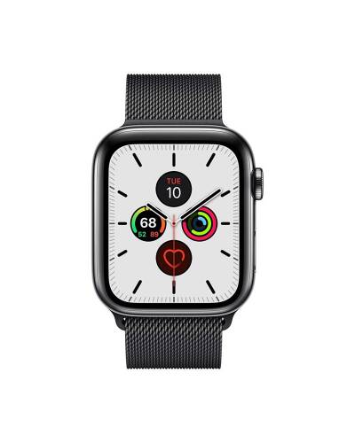 Pasek ze stali nierdzewnej do Apple Watch 42/44/45/49 mm Crong Milano Steel - czarny - zdjęcie 1