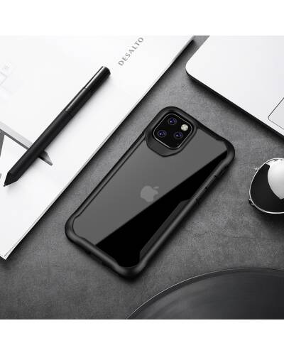 Zestaw : etui iPhone 11 (czarny) + szkło hybrydowe 9H Crong Hybrid Clear Cover  - zdjęcie 6