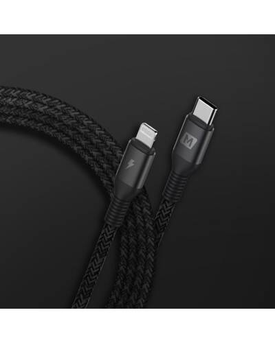 Kabel do iPhona/iPada USB-C/Lightning Momax Elite Link 1.2m - czarny - zdjęcie 3