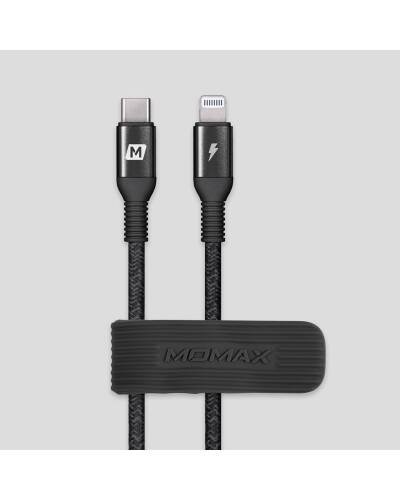 Kabel do iPhona/iPada USB-C/Lightning Momax Elite Link 1.2m - czarny - zdjęcie 4