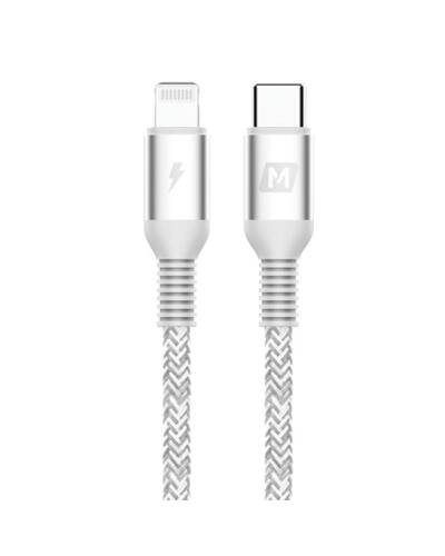 Kabel do iPhone/iPad USB-C/Lightning Momax Elite Link 1.2m - srebrny - zdjęcie 1