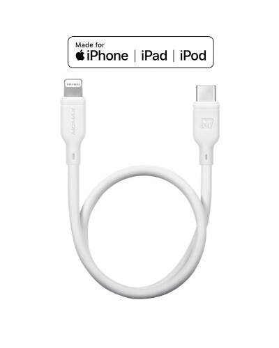 Kabel do iPhone/iPad USB-C/Lightning Momax Zero 0.3m - biały - zdjęcie 1