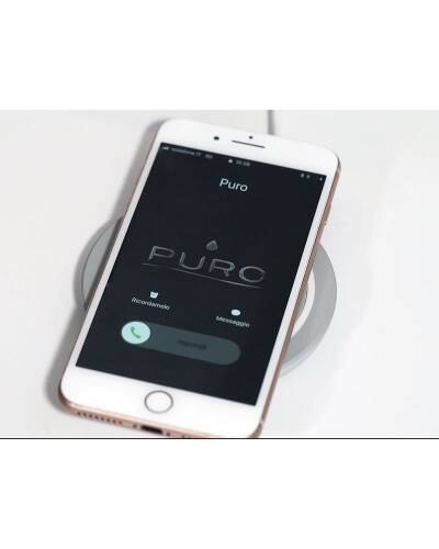 Ładowarka indukcyjna QI PURO Ultra Compact Wireless Charging Station - biała - zdjęcie 2