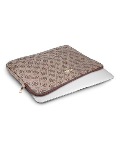 Etui na Macbooka Air/Pro 13 Guess 4G Uptown Computer Sleeve - brązowe - zdjęcie 6