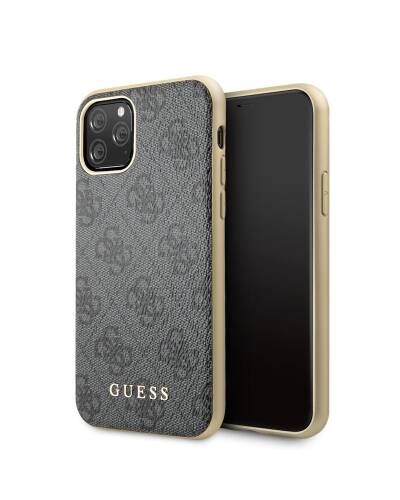 Etui do iPhone 11 Pro Guess 4G Charms Collection - szary  - zdjęcie 7