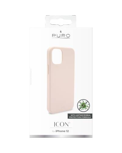  Etui do iPhone 12 Mini z ochroną antybakteryjną PURO ICON - różowe - zdjęcie 6