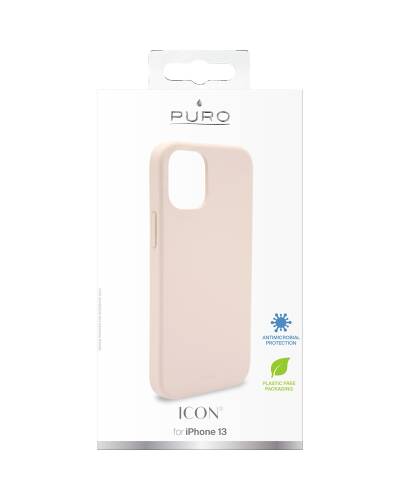 Etui do iPhone 13 PURO ICON Anti-Microbial Cover z ochroną antybakteryjną Piaskowy róż - zdjęcie 6