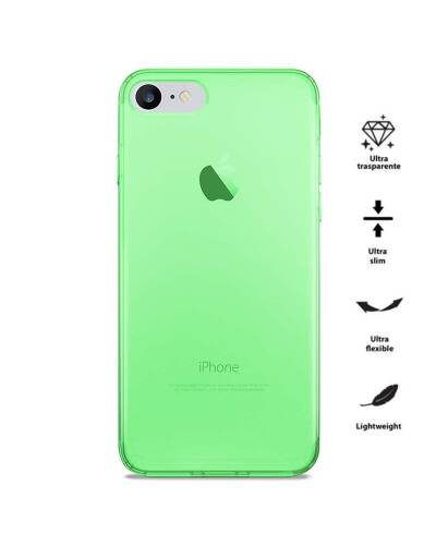 Etui iPhone 7/8/SE 2020 PURO 0.3 Nude -  fluo green - zdjęcie 1