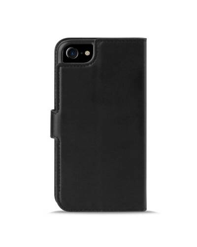 Etui do iPhone 6/6s/7/8/SE 2020 z kieszeniami na karty PURO Booklet Wallet Case - czarny - zdjęcie 3