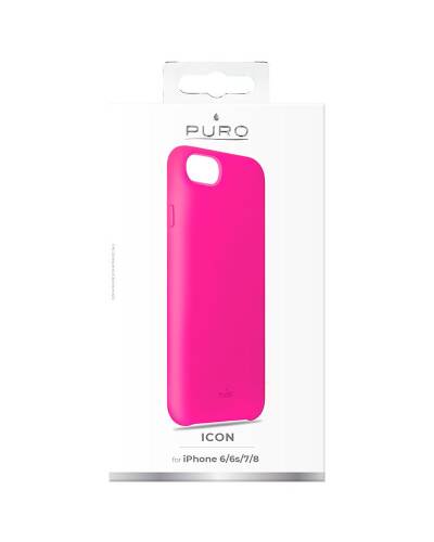 Etui do iPhone 6/6s/7/8/SE 2020 PURO ICON Cover - różowe  - zdjęcie 3