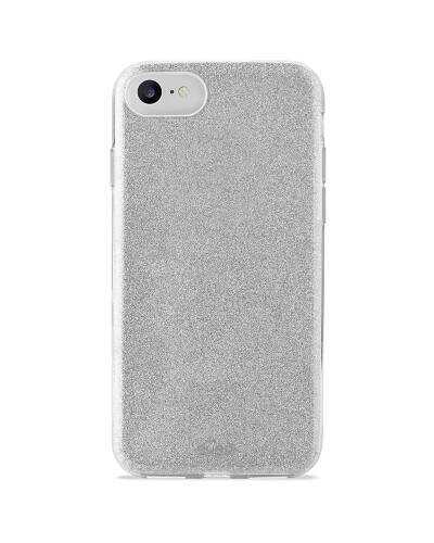 Etui do iPhone 6/6s/7/8/SE 2020 PURO Glitter Shine Cover - srebrne - zdjęcie 1