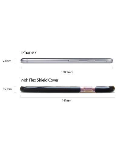 Etui do iPhone 7/8/SE 2020 PURO Impact Pro Flex Shield - czarne  - zdjęcie 4