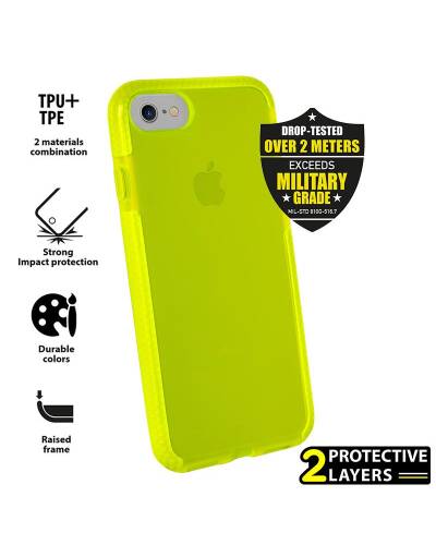 Etui do iPhone 7/8/SE 2020 PURO Impact Pro Flex Shield - limonkowe  - zdjęcie 1