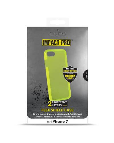 Etui do iPhone 7/8/SE 2020 PURO Impact Pro Flex Shield - limonkowe  - zdjęcie 5