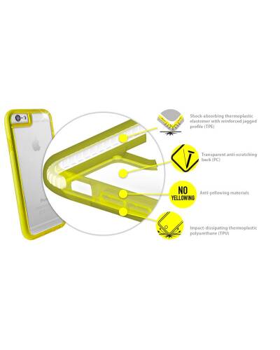 Etui do iPhone 7/8/SE 2020 PURO Impact Pro Hard Shield - limonkowe  - zdjęcie 3