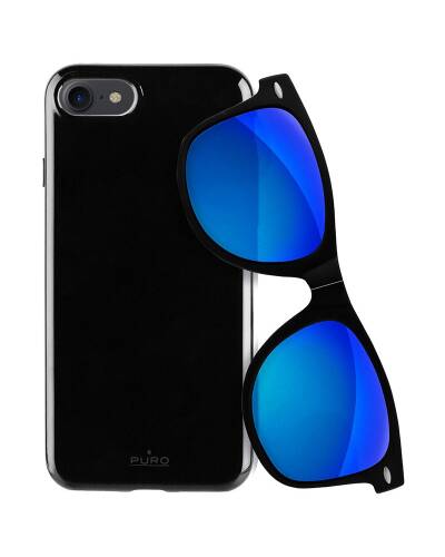 Etui do iPhone 7/8/SE 2020 PURO Sunny Kit - czarne - zdjęcie 1