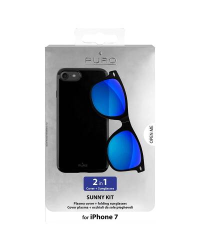 Etui do iPhone 7/8/SE 2020 PURO Sunny Kit - czarne - zdjęcie 4