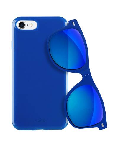 Etui do iPhone 7/8/SE 2020 PURO Sunny Kit - niebieskie  - zdjęcie 1