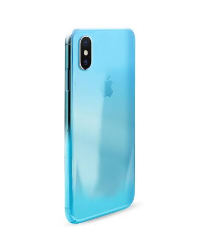 PURO 0.3 Nude - Etui iPhone X (Fluo Blue) - zdjęcie 3