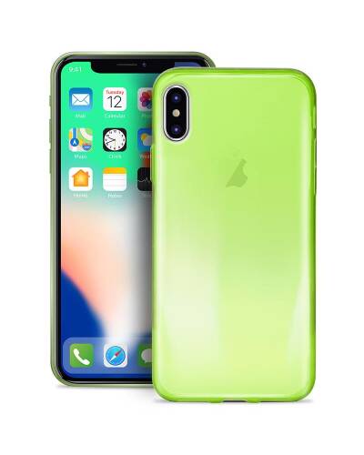 Etui do iPhone XPURO 0.3 Nude -  fluo green - zdjęcie 1