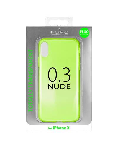 Etui do iPhone XPURO 0.3 Nude -  fluo green - zdjęcie 4