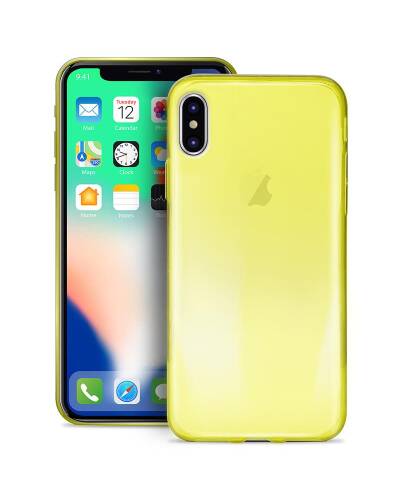 PURO 0.3 Nude - Etui iPhone X (Fluo Yellow) - zdjęcie 1