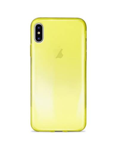 PURO 0.3 Nude - Etui iPhone X (Fluo Yellow) - zdjęcie 2