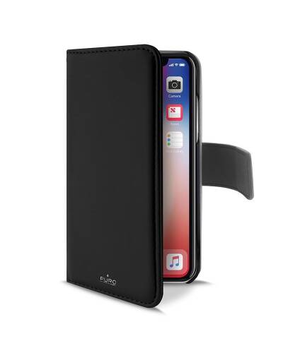 Etui do iPhone XR PURO Wallet Detachable - czarne - zdjęcie 2