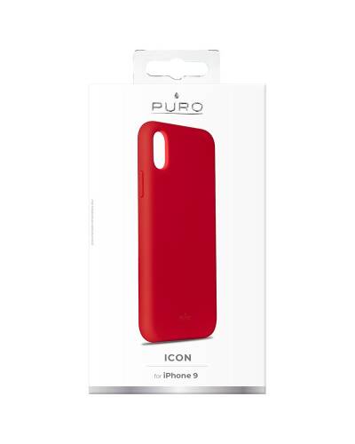 Etui do iPhone XR Puro Icon Cover -  czerwone - zdjęcie 3