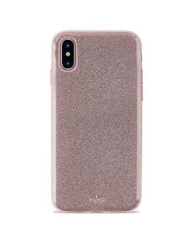 Etui do iPhone XR PURO Glitter Shine Cover - różowo złote - zdjęcie 1