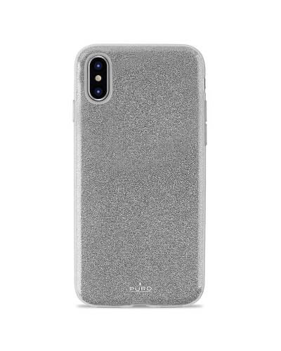 Etui do iPhone XR PURO Glitter Shine Cover - srebrne - zdjęcie 1