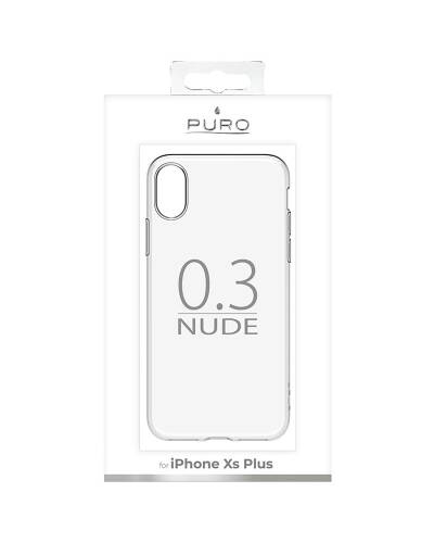 Etui do iPhone Xs MaxPURO 0.3 Nude -  przezroczysty - zdjęcie 3