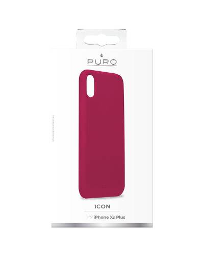 Etui do iPhone Xs Max Puro Icon Cover -  fuksja - zdjęcie 4