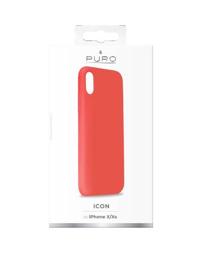 Etui do iPhone X/Xs PURO ICON Cover - living coral - zdjęcie 4