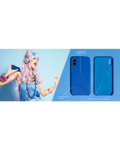 Etui do iPhone X/Xs PURO ICON Cover - blue formentera - zdjęcie 6