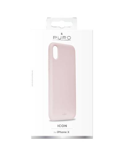 Etui do iPhone X PURO ICON Cover - różowe  - zdjęcie 3