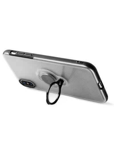 Etui do iPhone X/Xs PURO Magnet Ring Cover - przezroczyste - zdjęcie 3