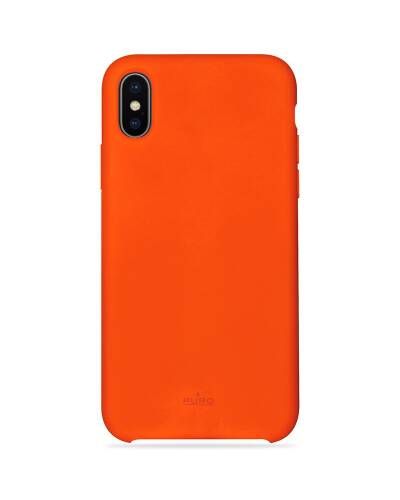 Etui do iPhone X PURO ICON Cover - pomarańczowe  - zdjęcie 1