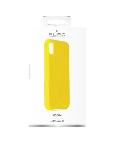 Etui do iPhone X PURO ICON Cover - żółte - zdjęcie 3
